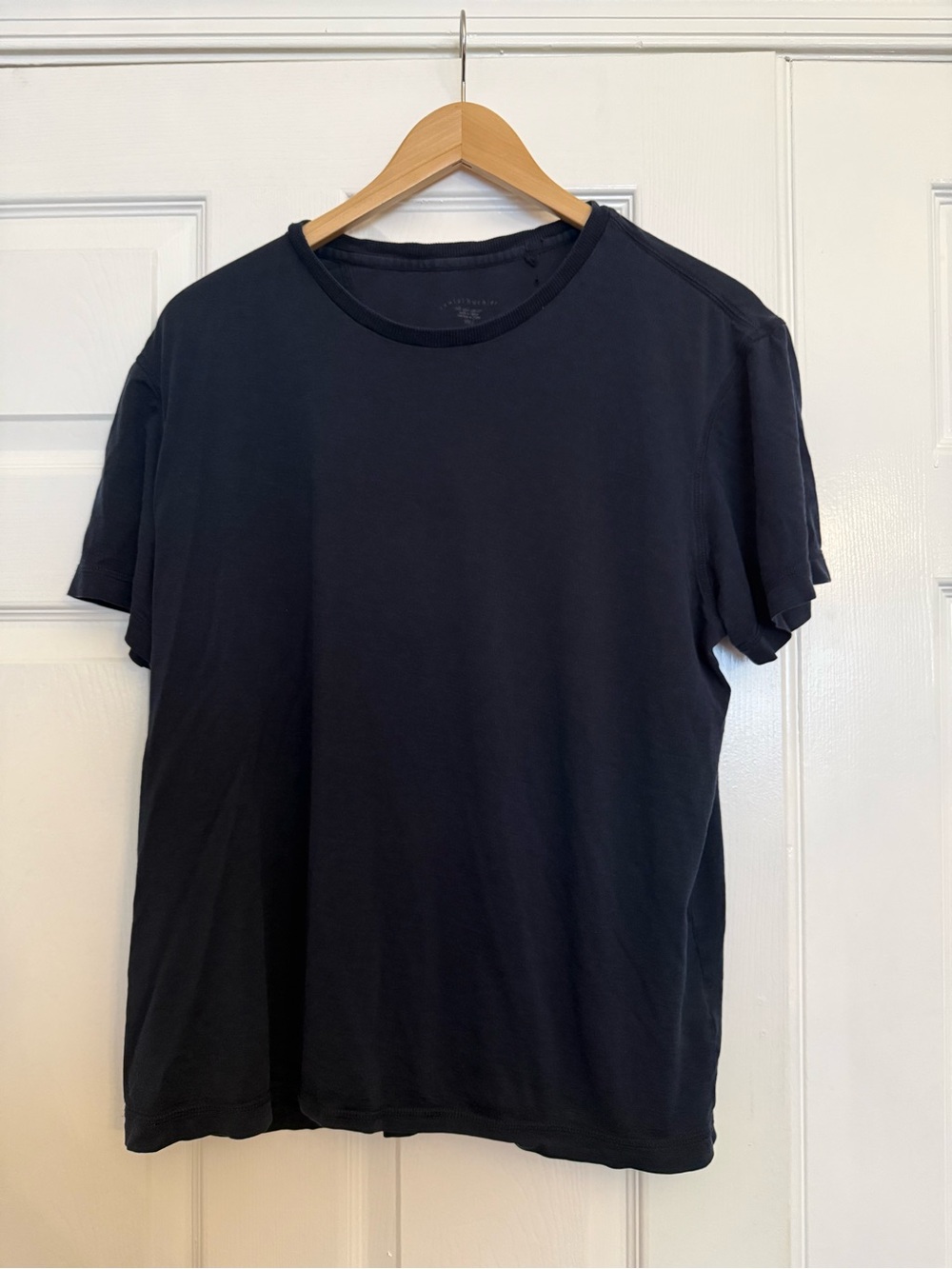 Classic Men's Black Crewneck pajama shirt.